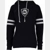Ladies Varsity Double Hood Pullover Thumbnail