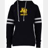 Ladies Varsity Double Hood Pullover Thumbnail