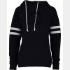 Ladies Varsity Double Hood Pullover Thumbnail