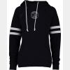 Ladies Varsity Double Hood Pullover Thumbnail